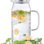 Glass Pitcher with Lid and Spout